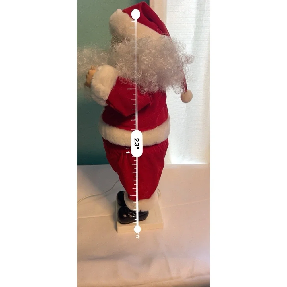 Vintage Animated Santa with Lighted Candle 24